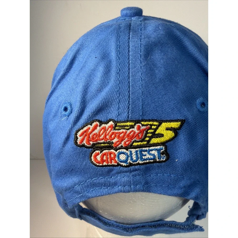 Kellog's CarQuest #5 Cap Hat Nascar Racing Casey Mears Red Blue 14+ ~ NWT
